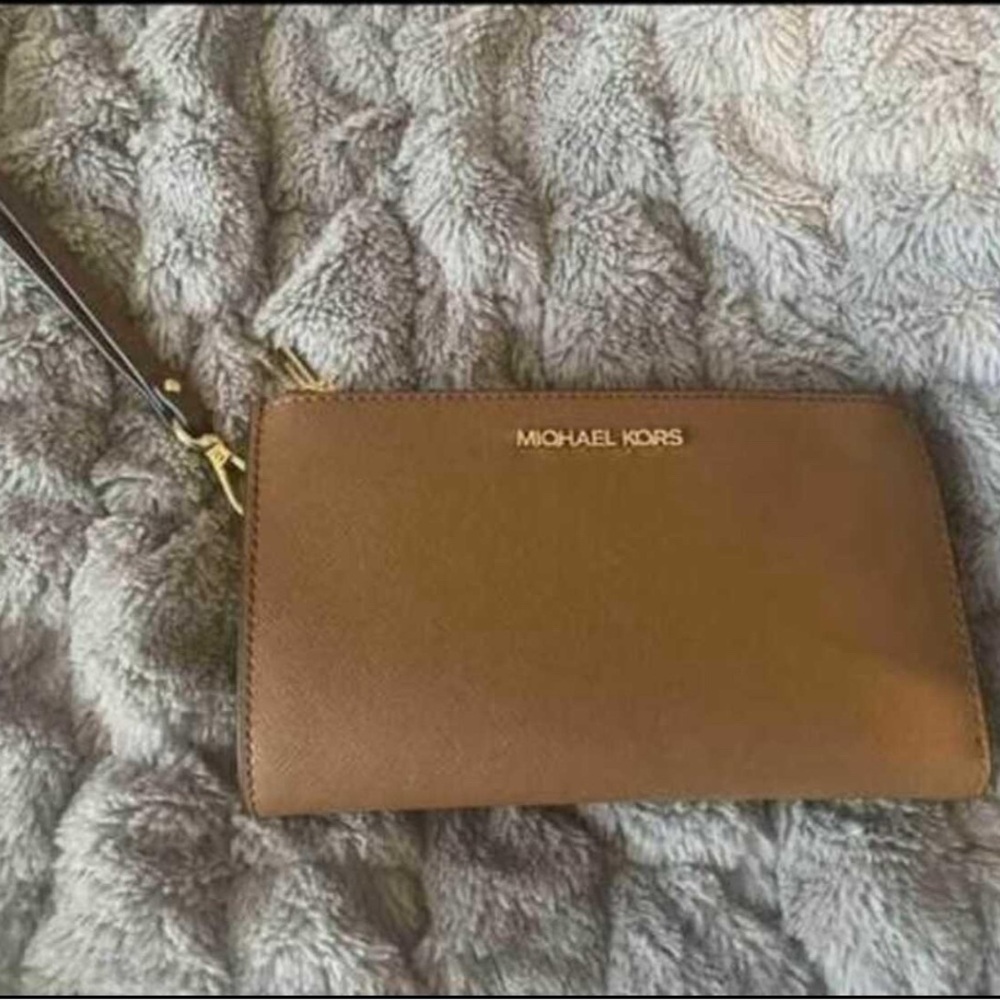 Michael Kors Tan Wristlet